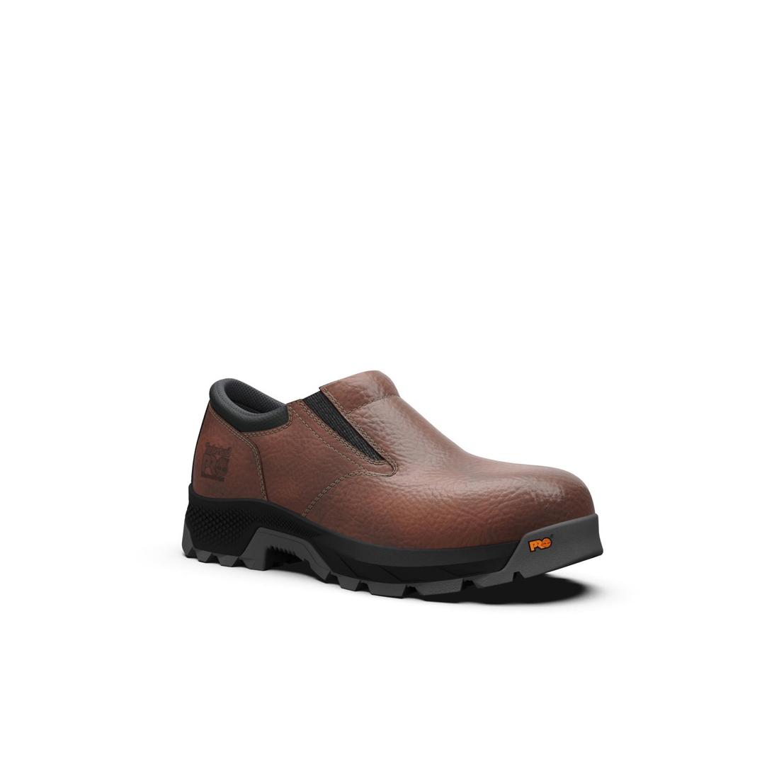 Timberland Pro Titan Ev Composite-Toe Slip-On Work Boot Brown Medial View