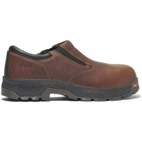 Timberland Pro Titan Ev Composite-Toe Slip-On Work Boot Brown Profile View