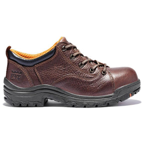 Timberland Pro Women's Titan Alloy-Toe Oxford Work Shoe Brown Profile View