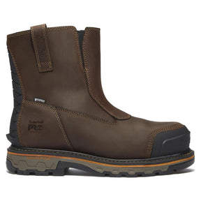 Timberland Pro True Grit Waterproof Soft Toe Chelsea Work Boot – Medium Brown Profile View