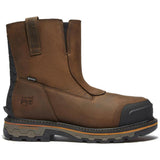 Timberland Pro True Grit Waterproof Composite Toe Chelsea Work Boot – Dark Brown Profile View