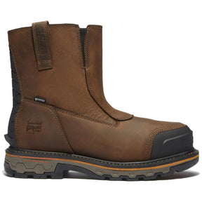 Timberland Pro True Grit Waterproof Composite Toe Chelsea Work Boot – Dark Brown Profile View