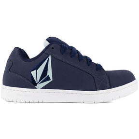 Volcom Stone Composite-Toe Work Shoe Blue Navy Profile View