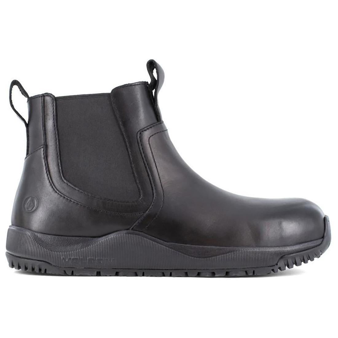 Volcom Street Shield Composite-Toe Slip On Work Boot Black Profile View