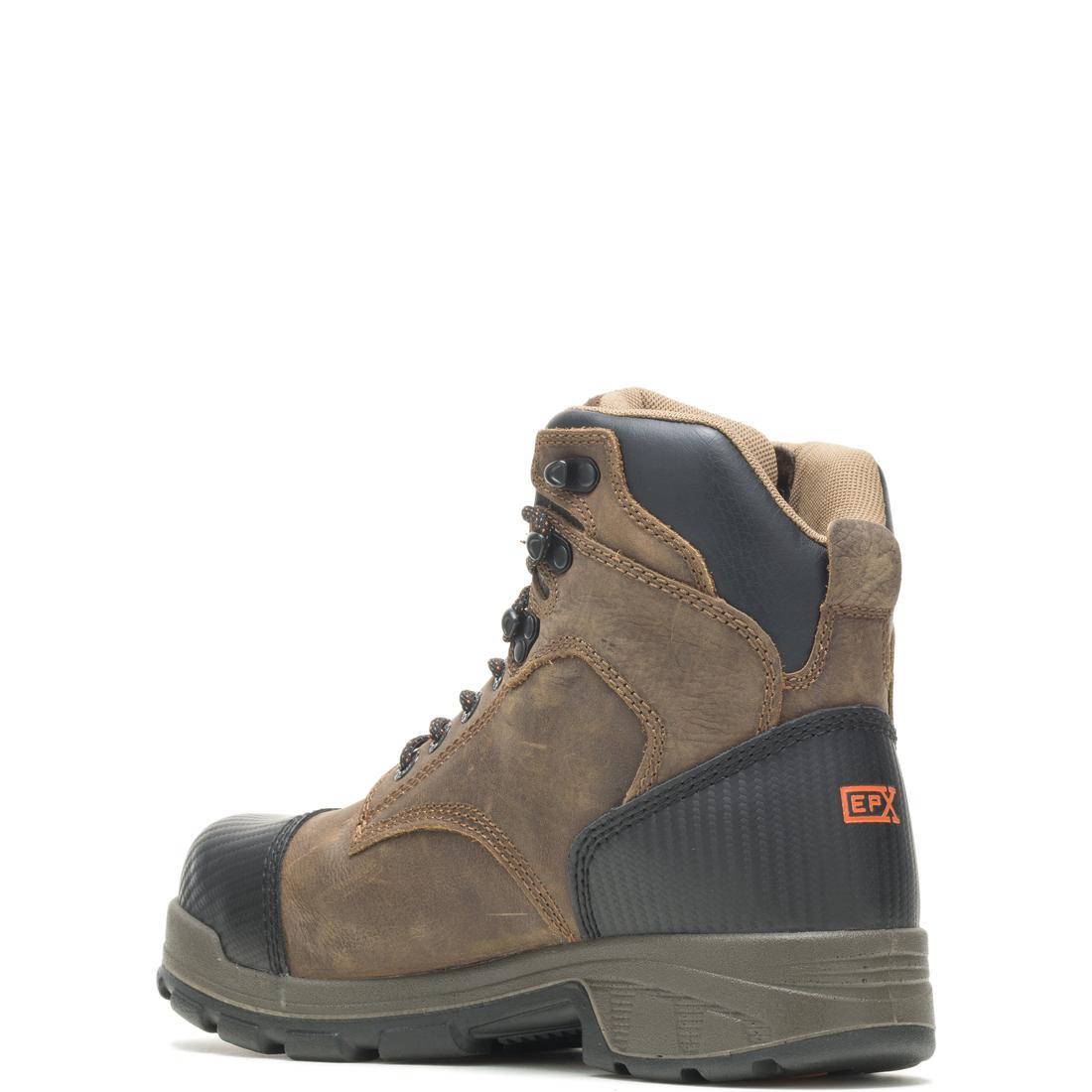 Wolverine Blade Lx Epx Waterproof CarbonMax Work Boot Brown W10653 Heel Image
