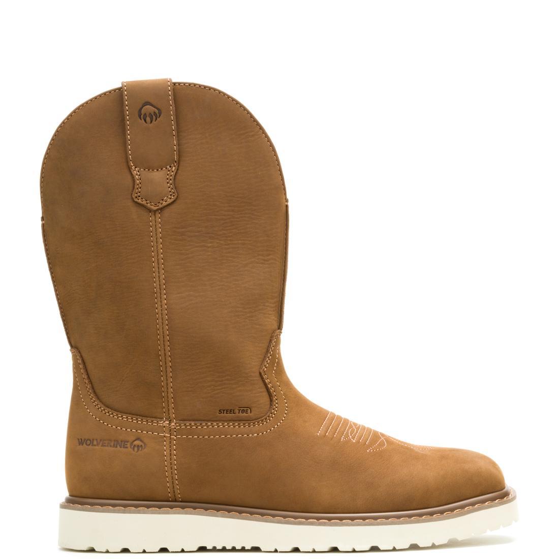 Wolverine Bronc Wedge Steel-Toe Pull On Work Boot Birch W251082 Cover Image