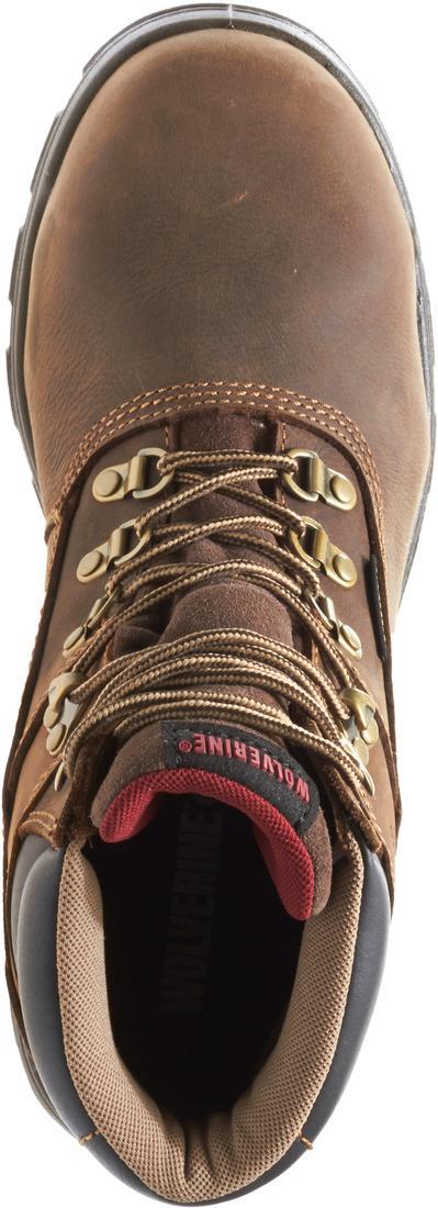 Wolverine Cabor EPX Waterproof 6" Composite-Toe Work Boot Dark Coffee W10314 Upper Image