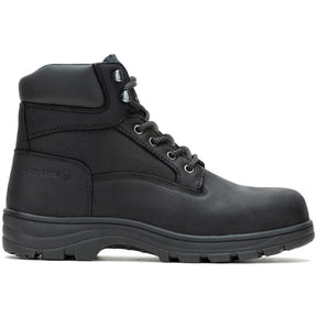 Wolverine Carlsbad Waterproof Soft-Toe Work Boot Black Profile View