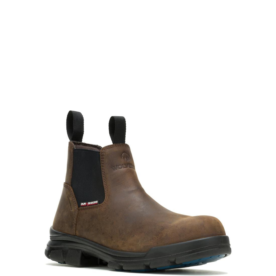 Wolverine DuraShocks® SR Icon Romeo CarbonMax® Toe Work Boot – Dark Brown W241102 Medial Image