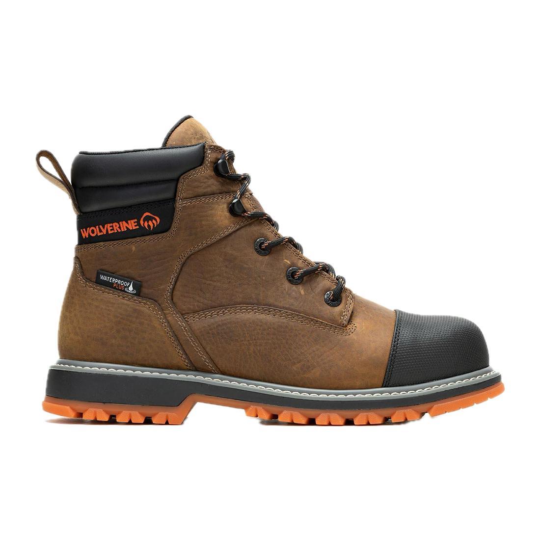 Wolverine Floorhand LX Cap-Toe 6" Waterproof Work Boot Sudan Brown W230058 Cover Image