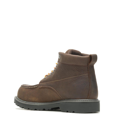 Wolverine Floorhand Moc-Toe 6" Steel-Toe Waterproof Work Boot Steel-Toe,W221048 Heel Image