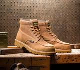 Wolverine Floorhand Moc-Toe 6" Steel-Toe Waterproof Work Boot Tan steel toe,W221049 Detail Image