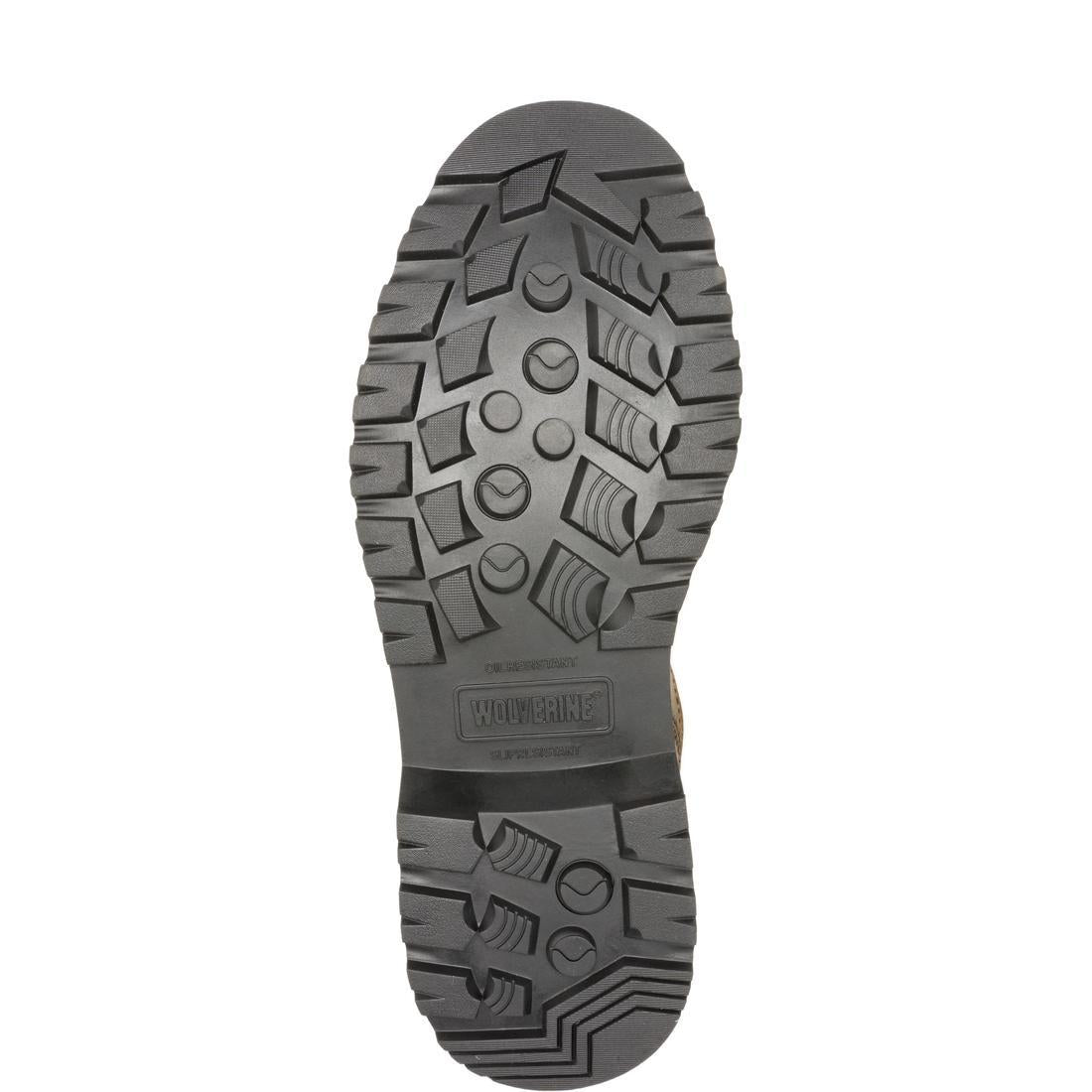 Wolverine Floorhand Moc-Toe Waterproof Steel-Toe Pull-On Work Boot Coffee W251054 Sole Image