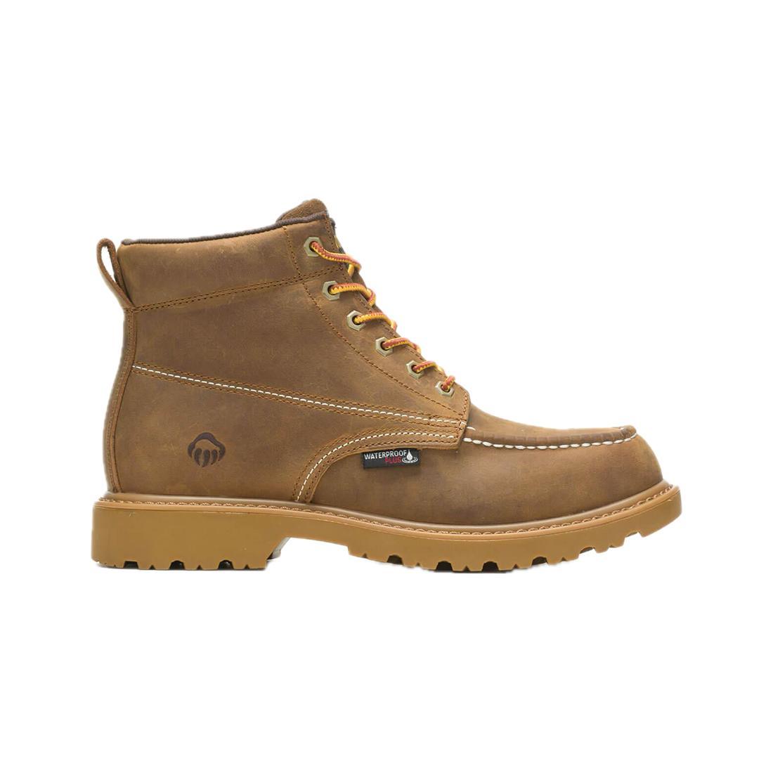 Wolverine Floorhand Moc-Toe 6" Waterproof Work Boot Tan W080139 Cover Image