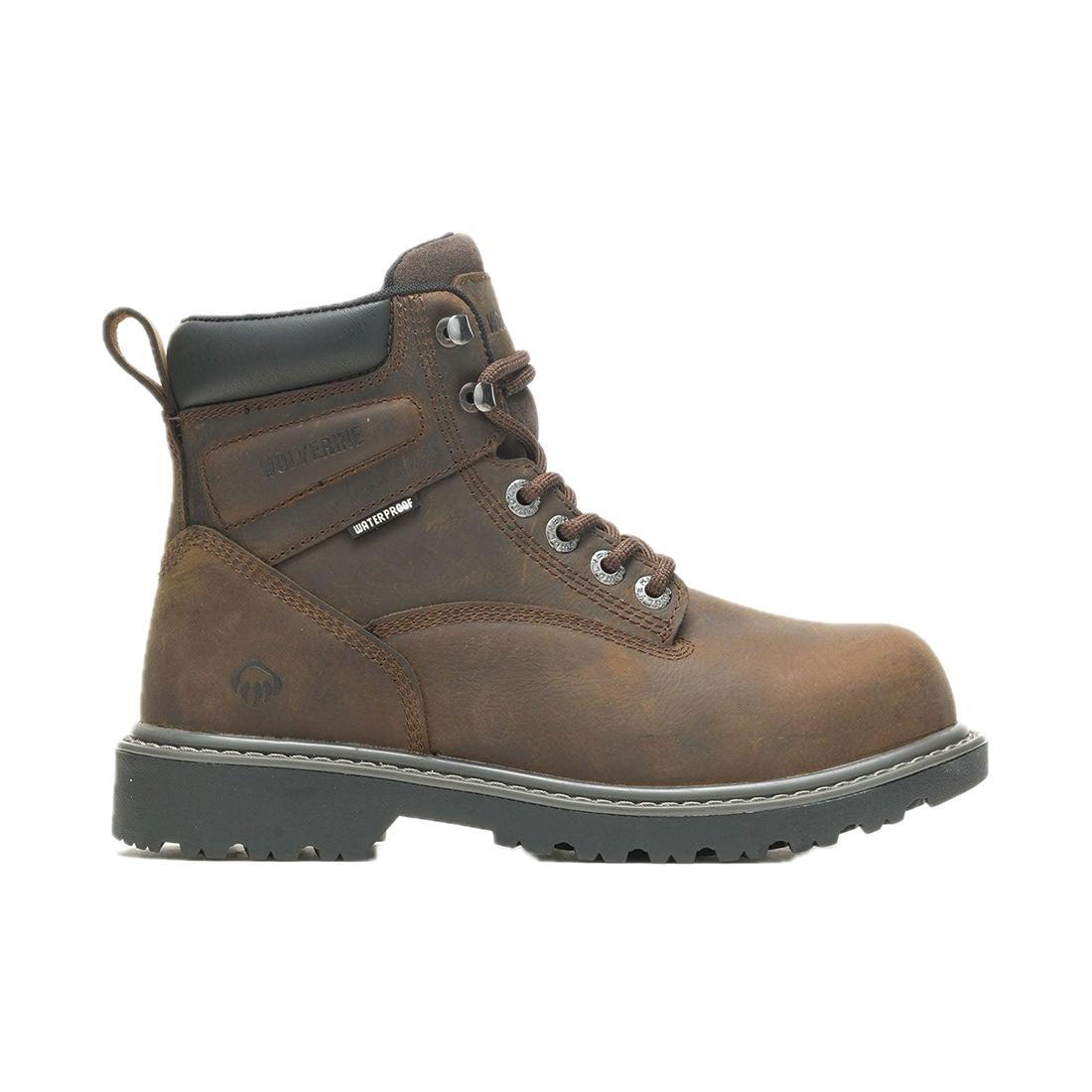 Wolverine Floorhand WoWaterproof Steel-Toe Work Boot Dark Brown steel toe,W10696 Cover Image
