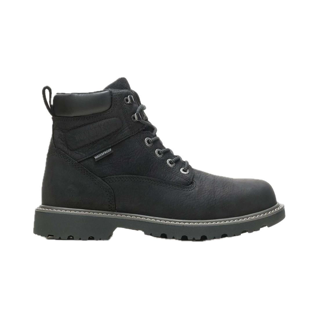 Wolverine Floorhand Waterproof Steel-Toe 6" Work Boot Black steel toe,W10694 Cover Image