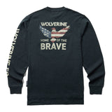 Wolverine Flame-Resistant Long-Sleeve Graphic Tee Dk Brave shirts,W1206550-029 Medial Image