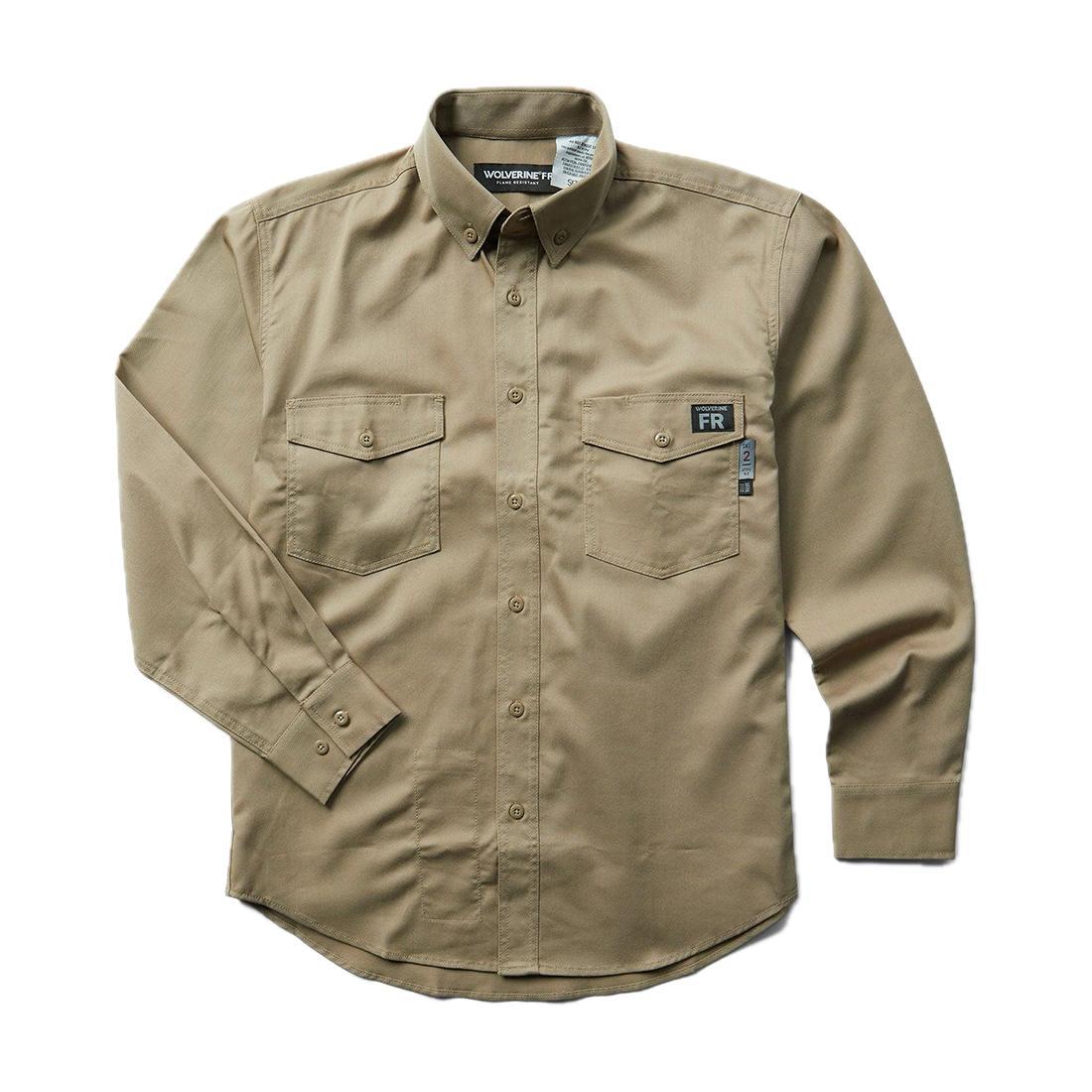 Wolverine Flame-Resistant Long-Sleeve Twill Shirt shirts,W1203320-236 Cover Image