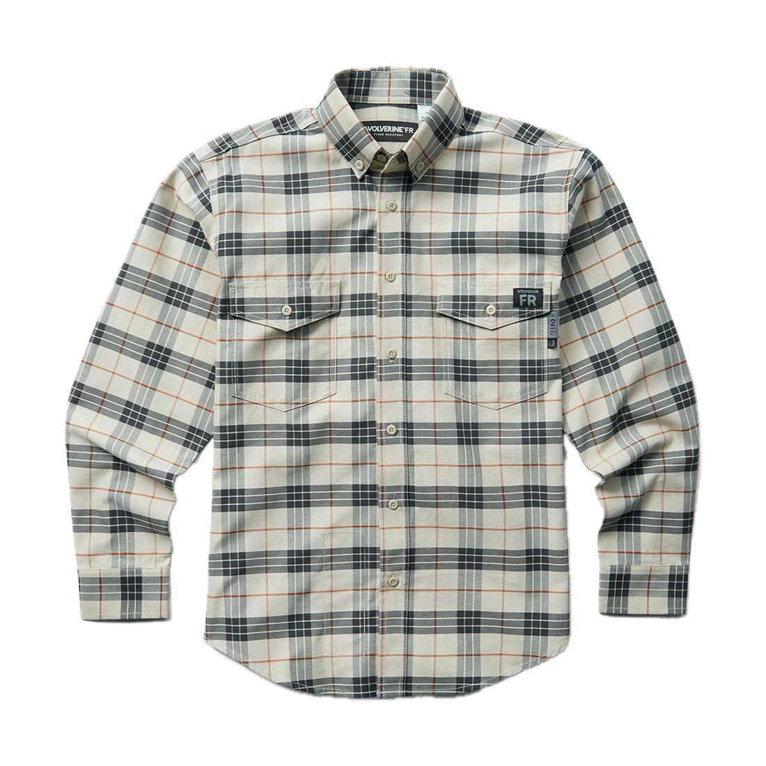 Wolverine Flame-Resistant Plaid Long-Sleeve Twill Shirt shirts,W1203980-203 Cover Image