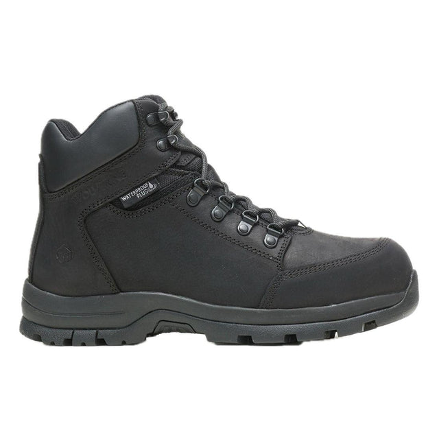 Wolverine Grayson Waterproof Steel-Toe Mid Work Boot Black steel toe,W211042 Cover Image