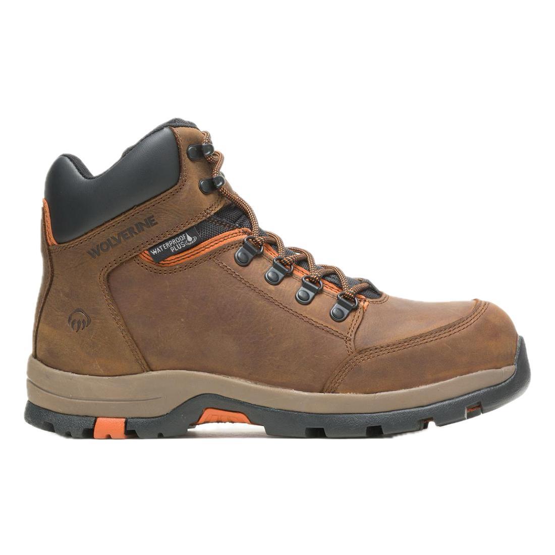 Wolverine Grayson Waterproof Steel-Toe Mid Work Boot Brown W211043 Cover Image