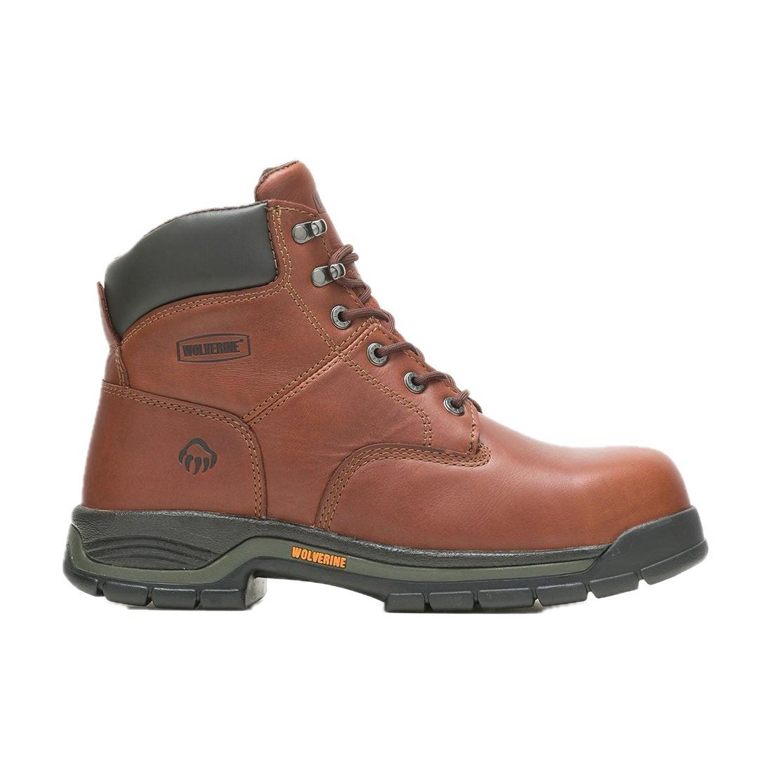 Wolverine Harrison Steel-Toe Work Boot Brown steel toe,W04904 Cover Image