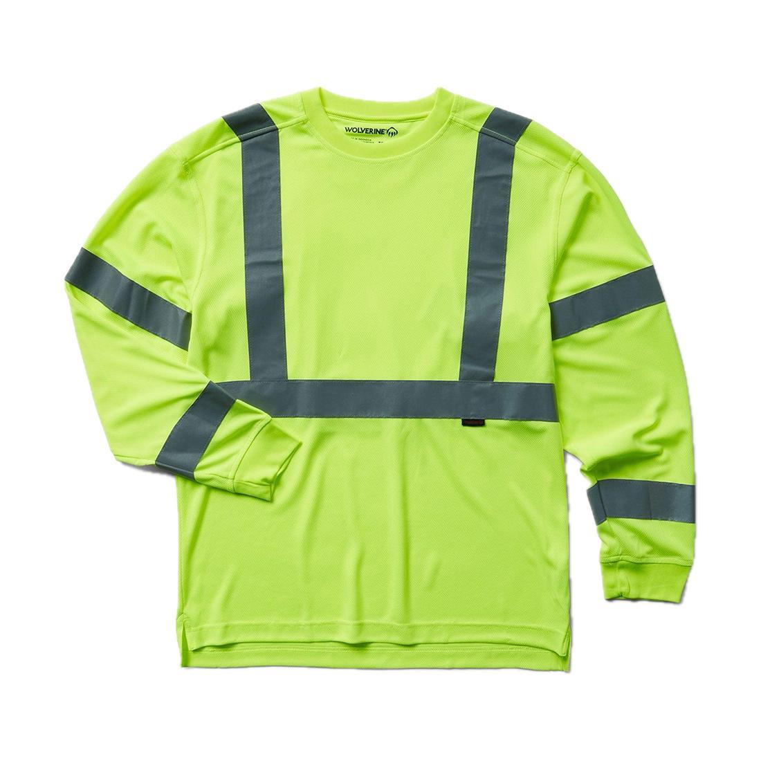 Wolverine Hi-Vis Long-Sleeve Tee (Packaged) shirts,W1201720-320 Cover Image