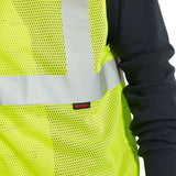 Wolverine Hi-Vis Packaged Safety Vest shirts,W1140700-320 Medial Image