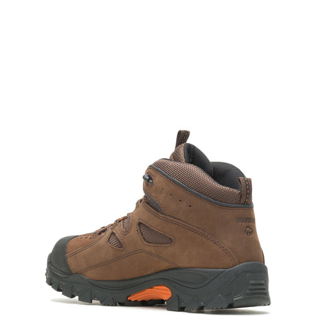 Wolverine Hudson EH Steel-Toe Work Boot Dark Brown steel toe,W02194 Heel Image