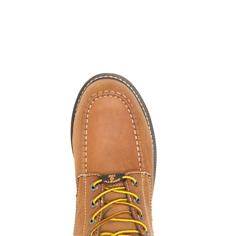 Wolverine I-90 DuraShocks® 6" Moc Toe Waterproof Soft Toe Work Boot – Tan Soft-Toe,W200051 Upper Image