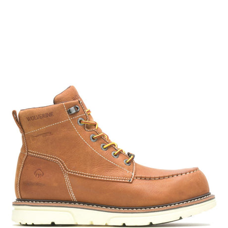 Wolverine I-90 DuraShocks® 6" Moc Toe Waterproof Soft Toe Work Boot – Tan Soft-Toe,W200051 Cover Image