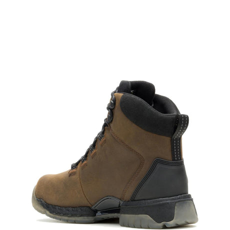 Wolverine I-90 Rush Max Waterproof CarbonMax Work Boot Dark Coffee W251127 Heel Image