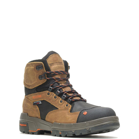Wolverine Legend DuraShocks® 6" CarbonMax® Waterproof Work Boot – Tan W10611 Medial Image