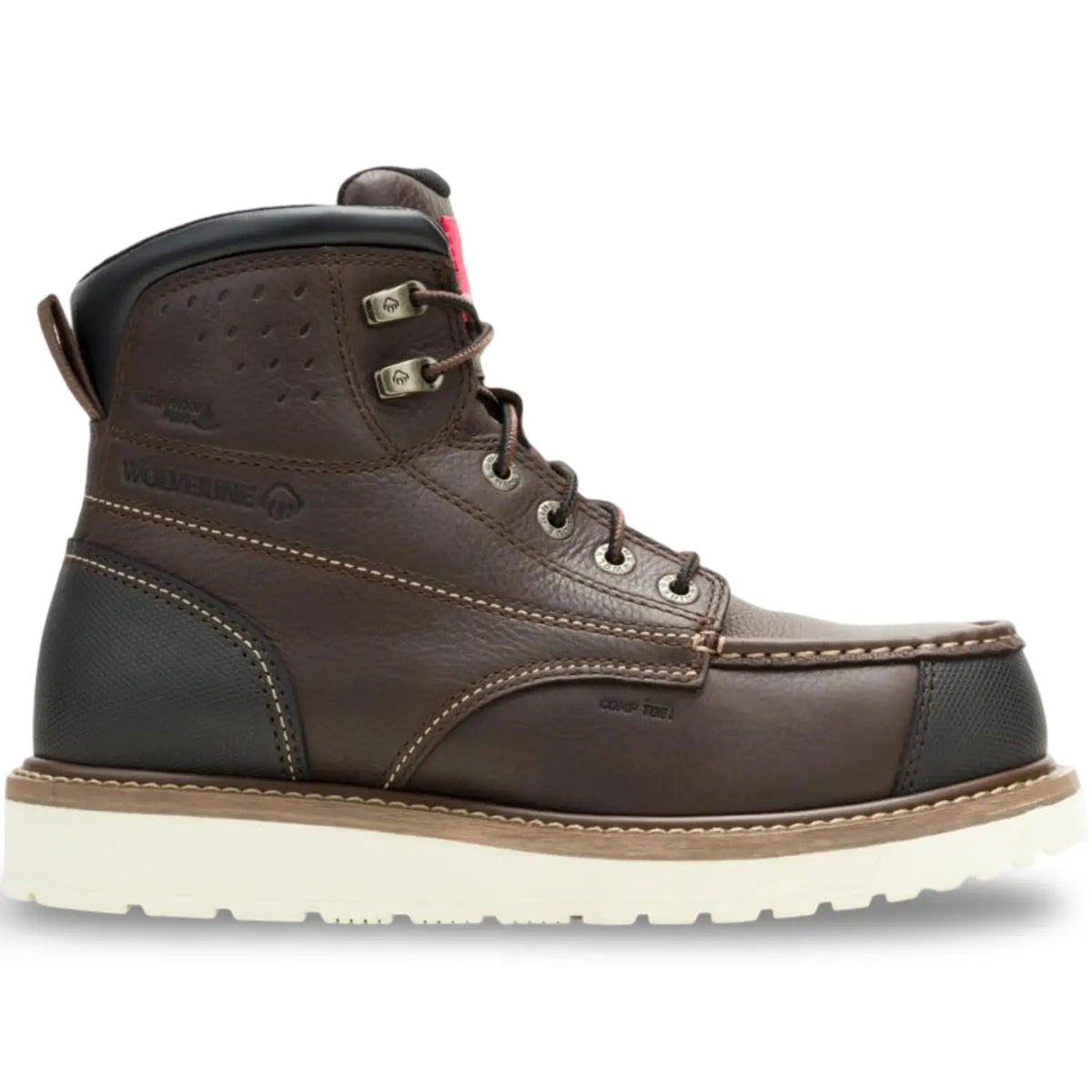 Wolverine Loader II 6-inch Composite Toe Work Boot Dark Brown, style W261030 - product image 1