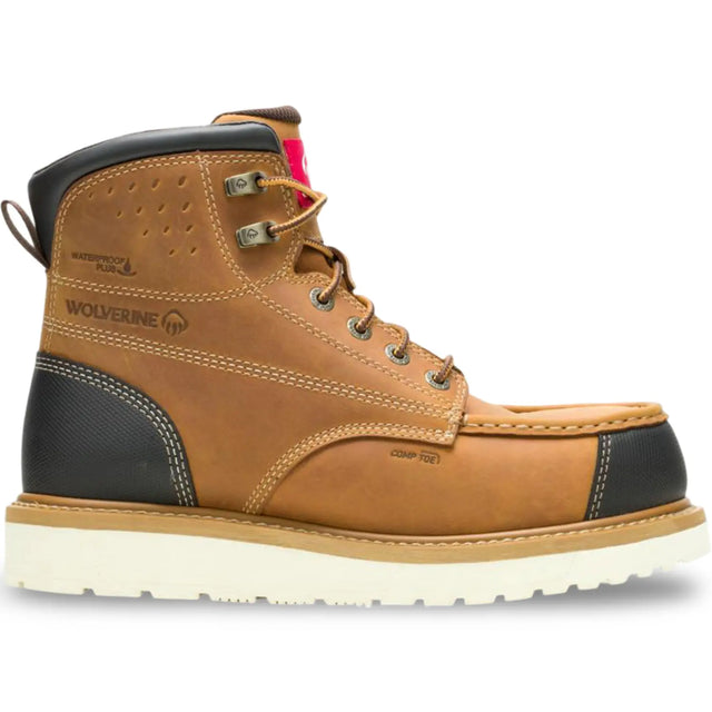 Wolverine Loader II 6-inch Composite Toe Work Boot Wheat, style W261031 - product image 1
