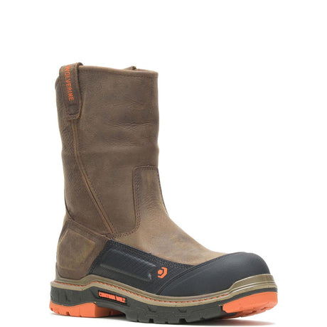 Wolverine Overpass Pull-On CarbonMax Wellington Waterproof Work Boot W10708 Medial Image