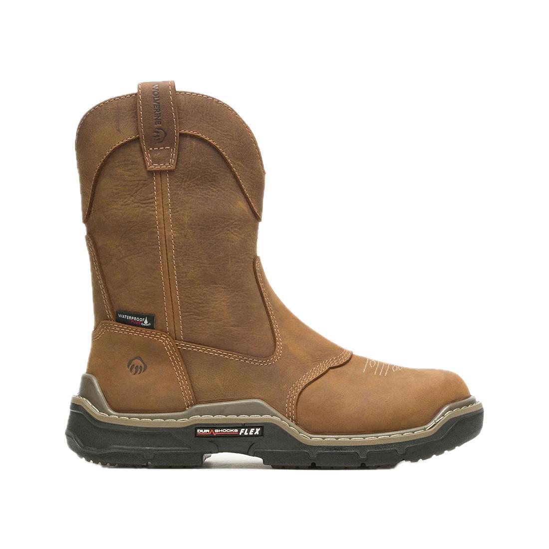 Wolverine Raider DuraShocks® Western Waterproof CarbonMax® Pull-On Wellington Work Boot W221045 Cover Image