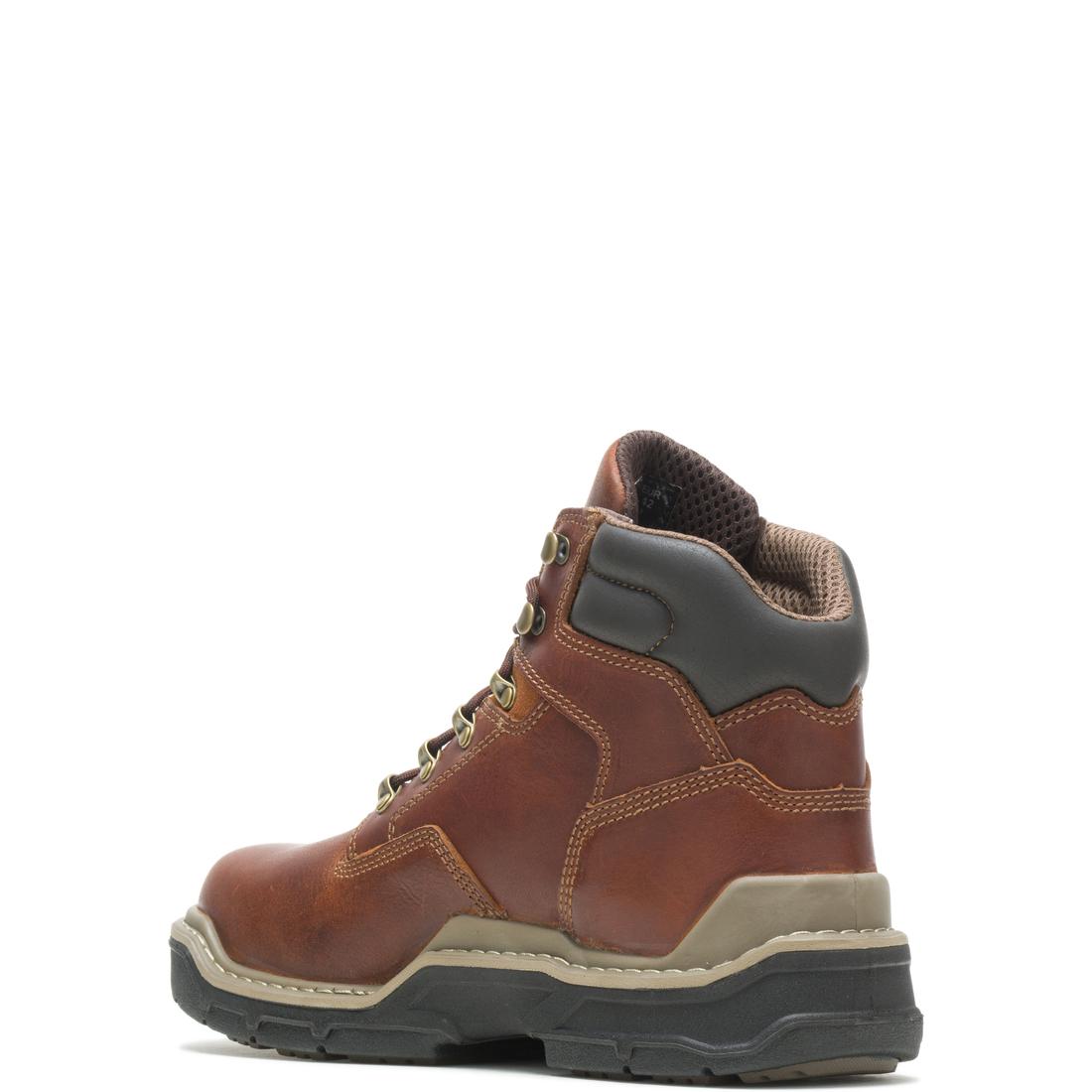 Wolverine Raider DuraShocks® 6" Soft Toe Work Boot – Peanut Soft-Toe,W210057 Heel Image