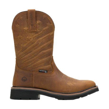 Wolverine Rancher Flag LX Steel-Toe Pull-On Wellington Work Boot Brown Steel-Toe,W241184 Cover Image