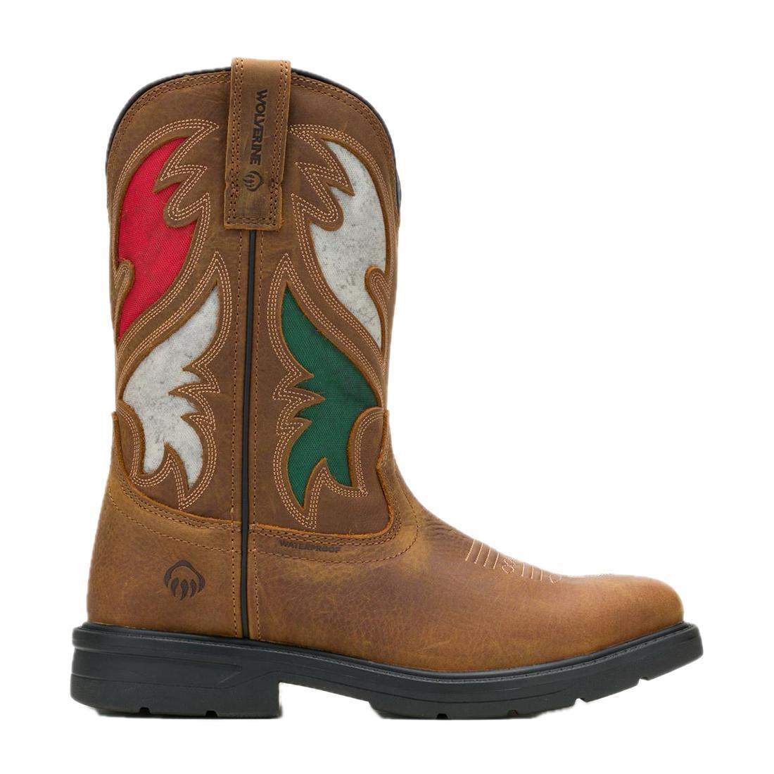 Wolverine Rancher Flag Steel-Toe Pull-On Wellington Work Boot Mexico Flag W241183 Cover Image