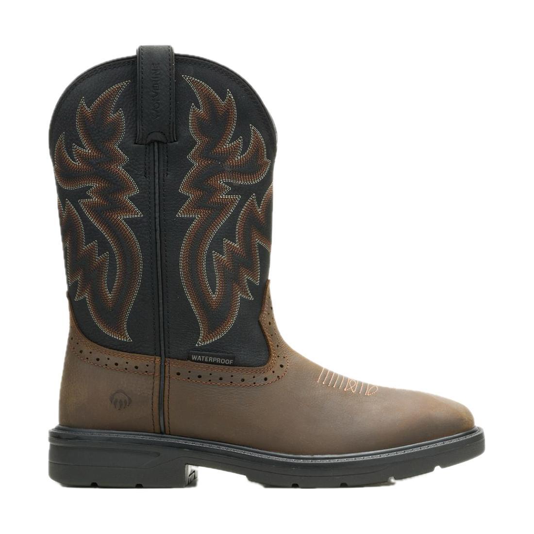 Wolverine Rancher Level Soft-Toe Pull-On Work Boot Black/Brown W250067 Cover Image