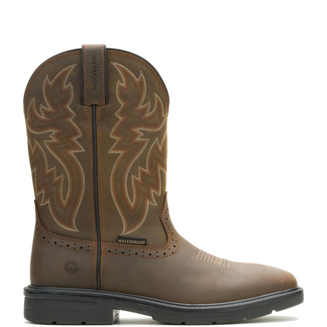 Wolverine Rancher Level Soft-Toe Pull-On Work Boot Dark Coffee W250069 Medial Image