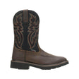 Wolverine Rancher Steel-Toe Waterproof Pull-On Wellington Work Boot Black/Brown steel toe,W10765 Cover Image