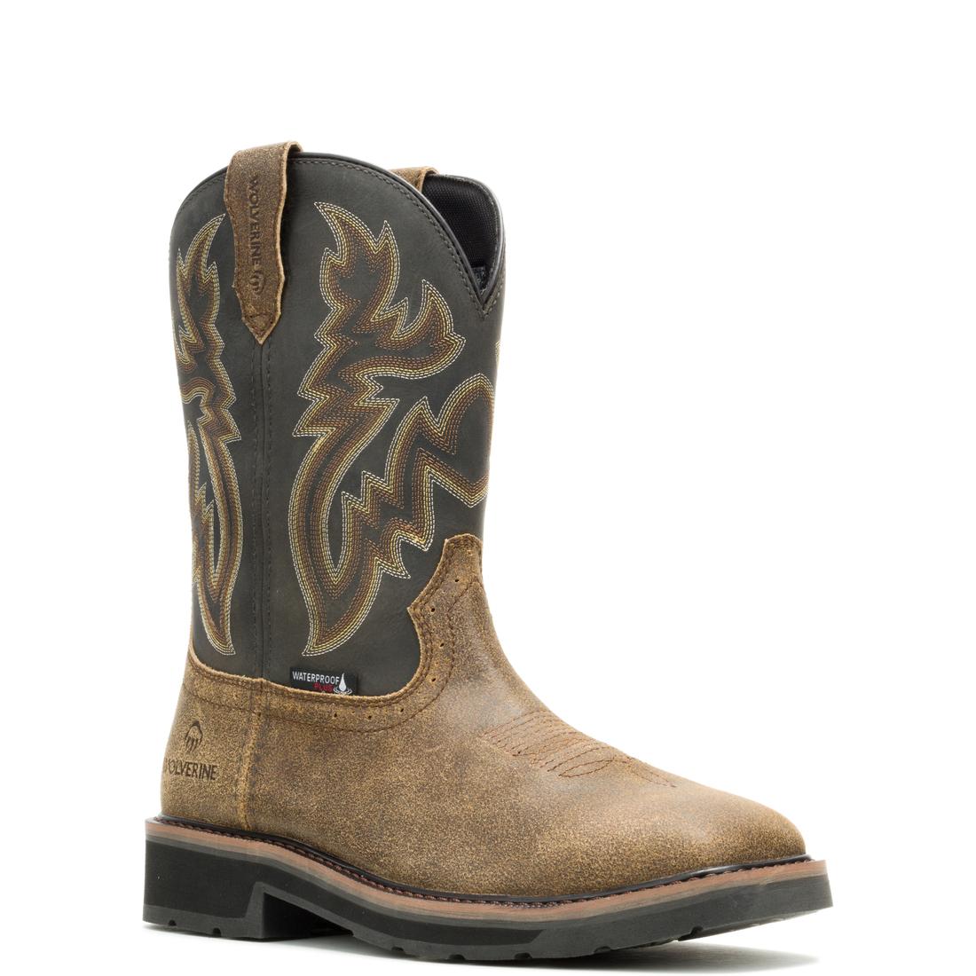 Wolverine Rancher Wing Steel-Toe Pull-On Work Boot Black W251141 Medial Image