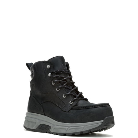 Wolverine Ride Wedge EnergyBound Moc Toe 6" Soft-Toe Work Boot Black W241152 Medial Image