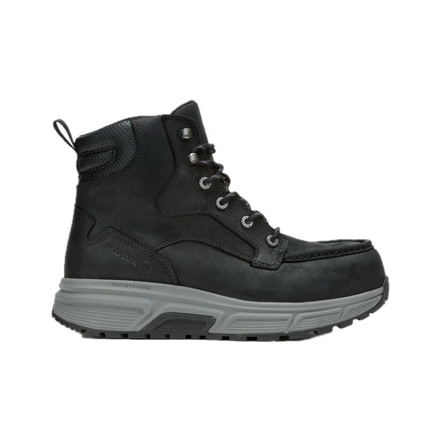 Wolverine Ride Wedge EnergyBound Moc Toe 6" Soft-Toe Work Boot Black W241152 Cover Image