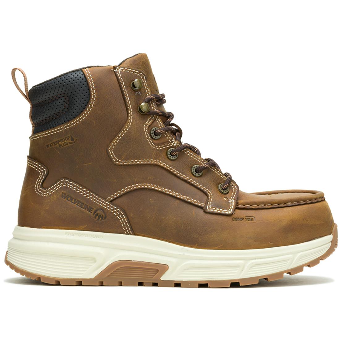 Wolverine Ride Wedge EnergyBound 6" Moc-Toe CarbonMax Work Boot Profile View