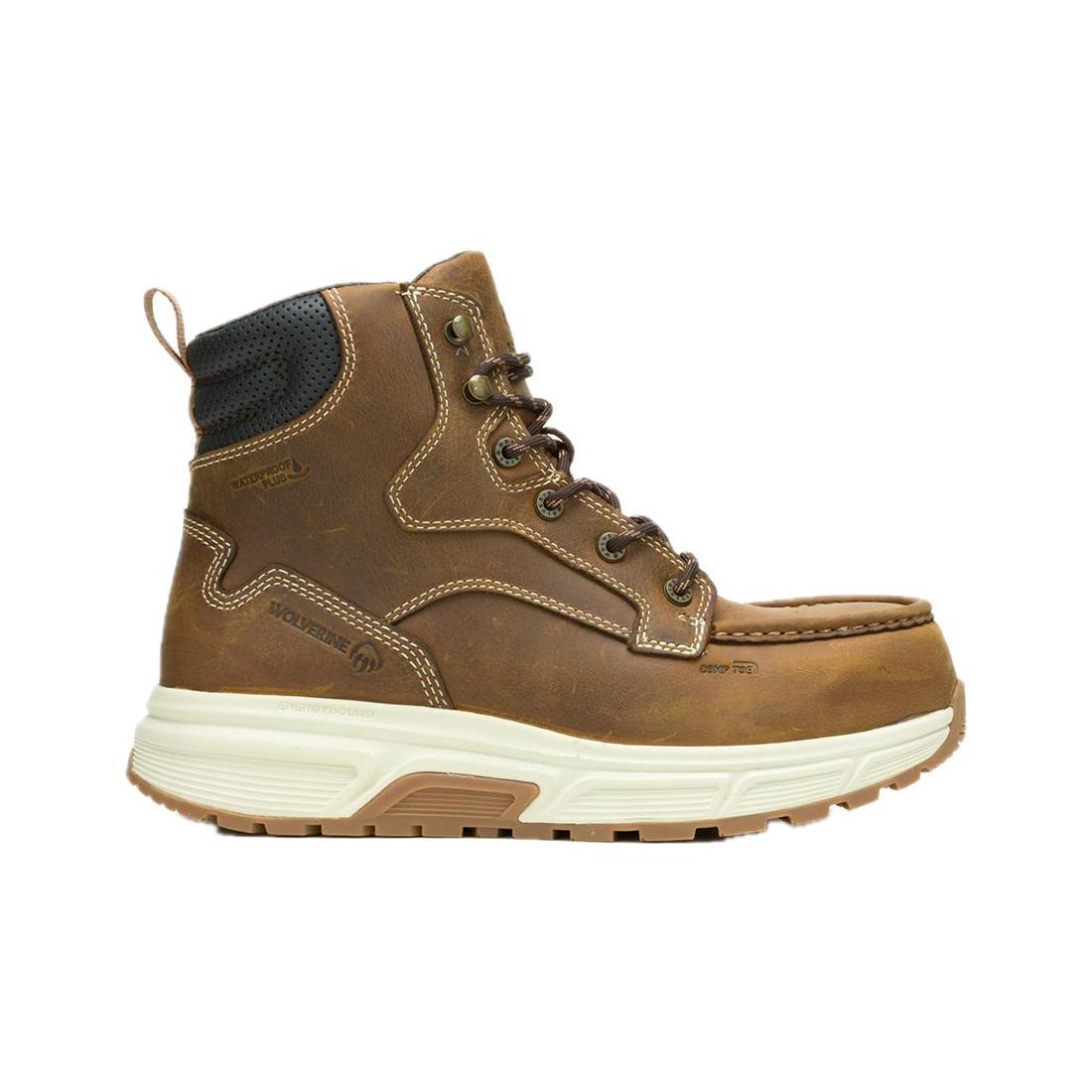 Wolverine Ride Wedge EnergyBound 6" Moc-Toe CarbonMax Work Boot W241153 Cover Image