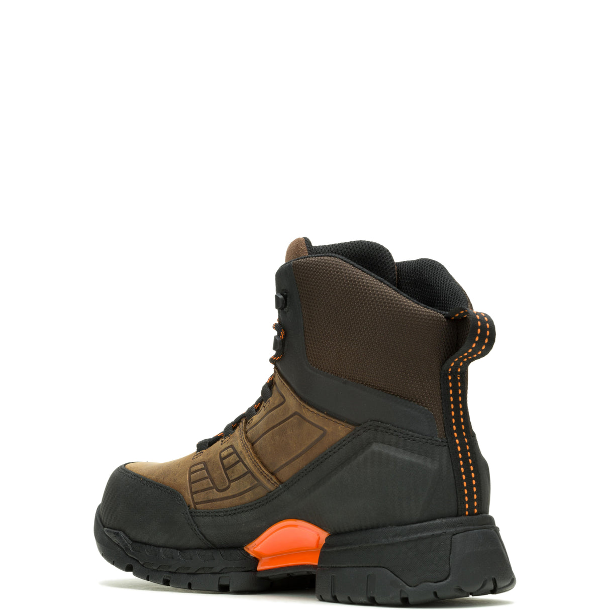 Wolverine Surge LX Energy Rebound CarbonMax Work Boot Brown W080166 Heel Image