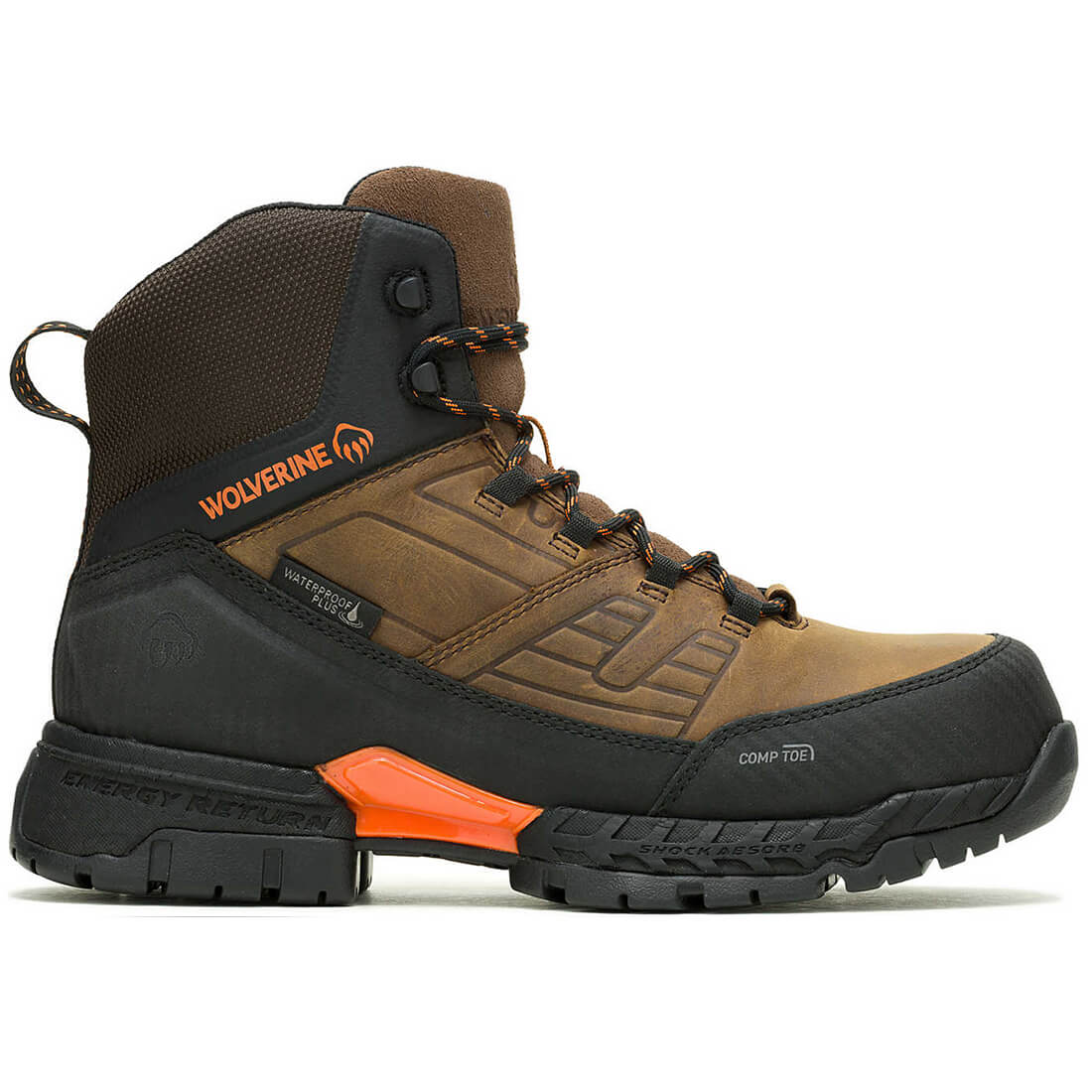るー。 Wolverine Surge LX Energy Rebound CM Boot - Brown – Steel Toes